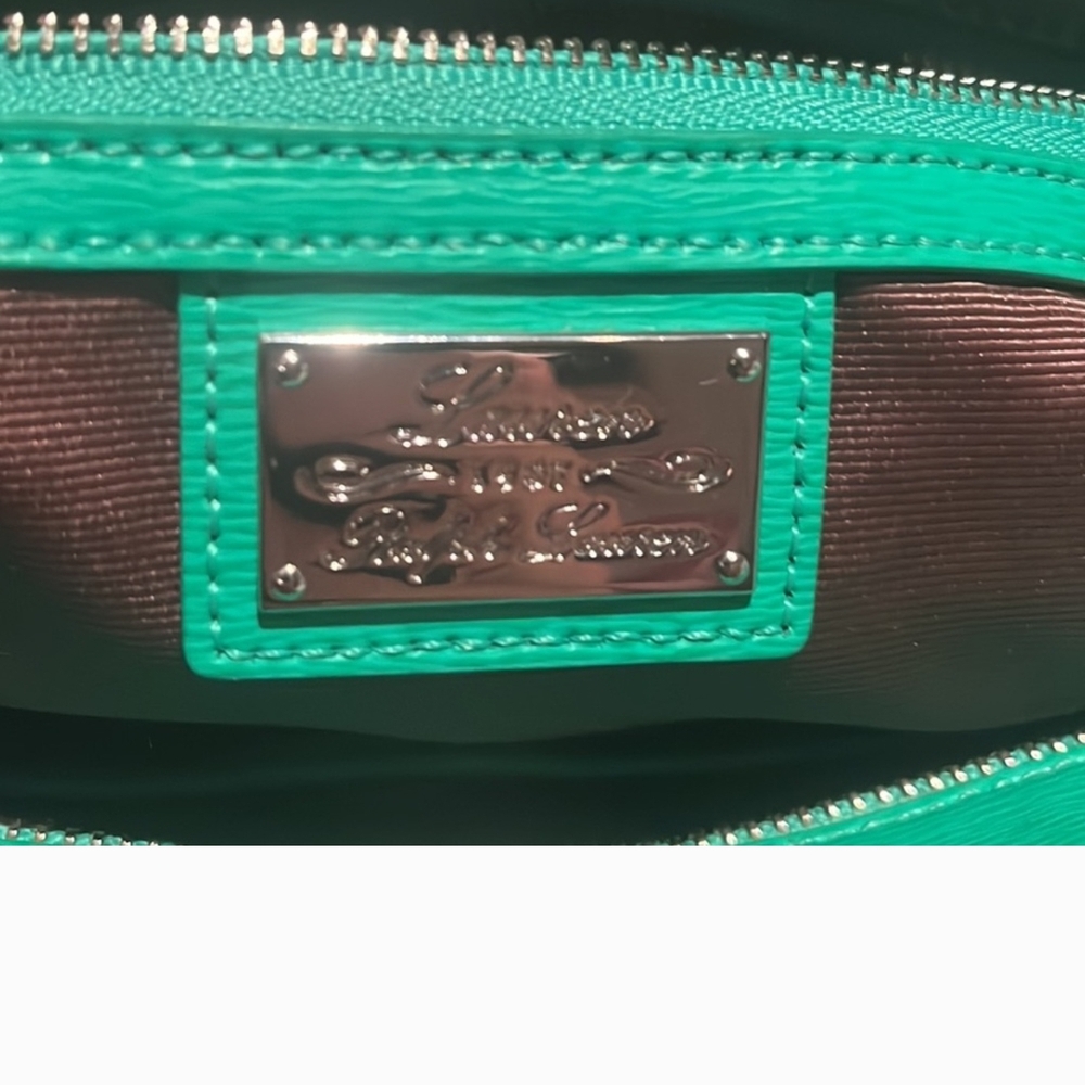 Lauren Ralph Lauren Green and Silver Tote Bag with Modern Design - Picture 6 of 13